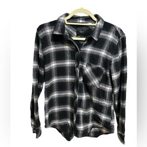 Rails - Hunter Shirt- Black and White Size Small